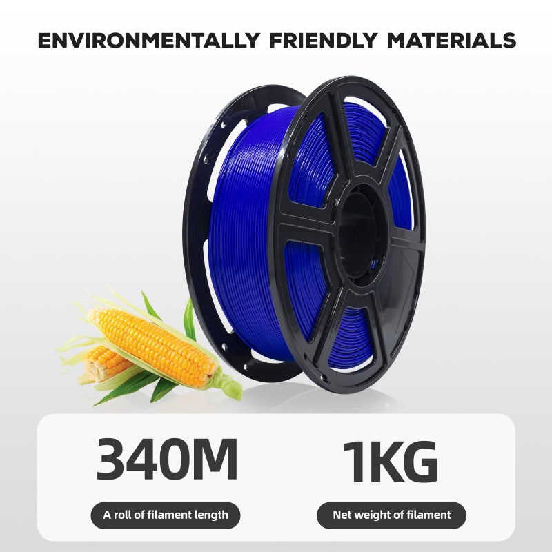 FLASHFORGE PLA Filament 1.75mm, 3D Printer Filament 1kg (2.2lbs) Spool, Dimensional Accuracy +/- 0.02mm, 3D Printing Filament Easy to Use and Fits for Most FDM 3D Printers (Blue) - Image 5